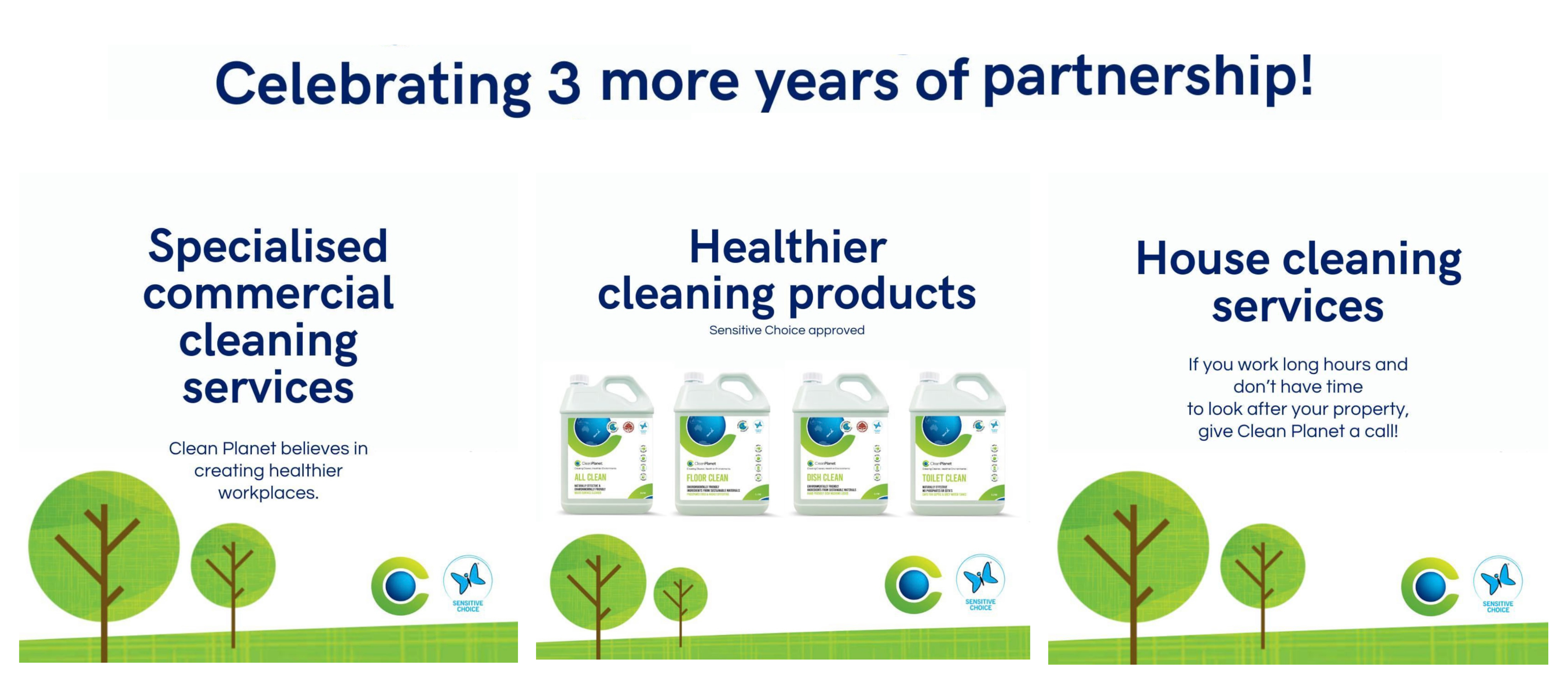 Clean Planet is proud to be New Zealand’s only Property & Facilities service provider approved as a Sensitive Choice partner.